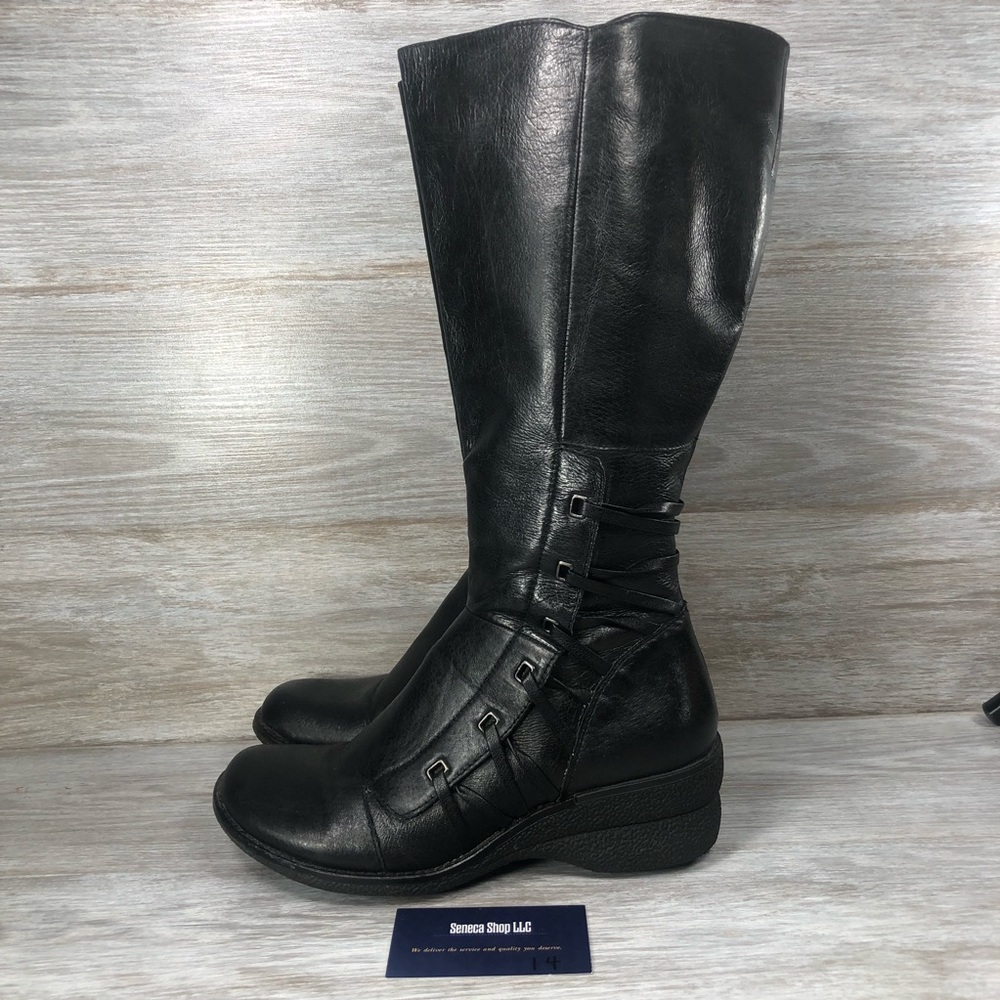 Miz Mooz Women's Orson Tall Leather Boots Sz 8.5